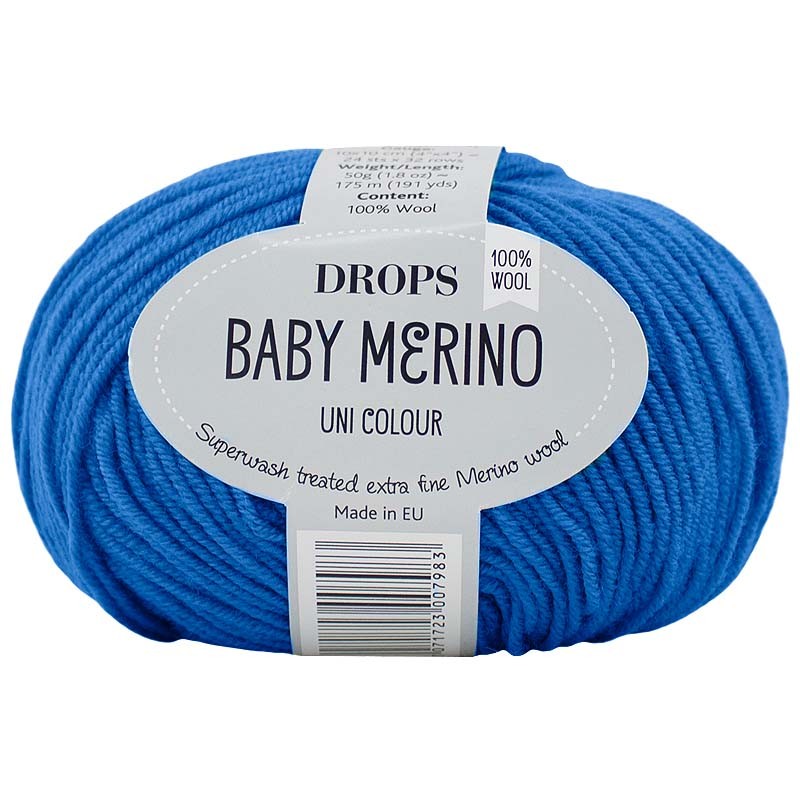 Superwash Merino Wool Yarn Drops Baby Merino, Sport Weight, 5 ply, 1.8 oz  191 Yards (05 Light Pink)