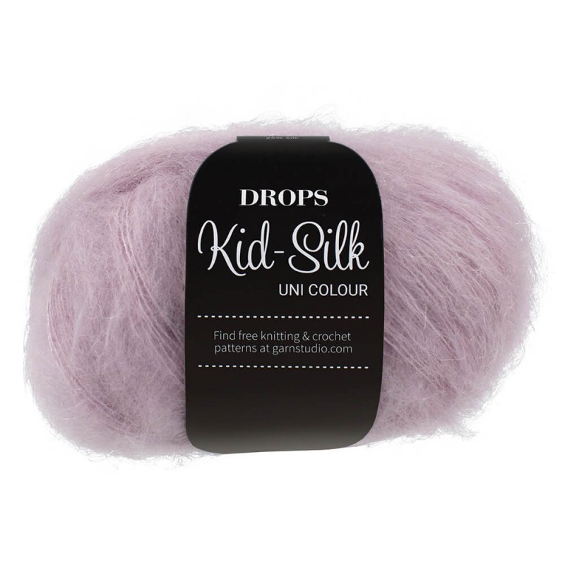 Mohair and Silk Yarn Drops Kid-Silk, 0 or Lace, 2 Ply, 0.9 oz 230 Yards per  Ball (04 Old Pink)