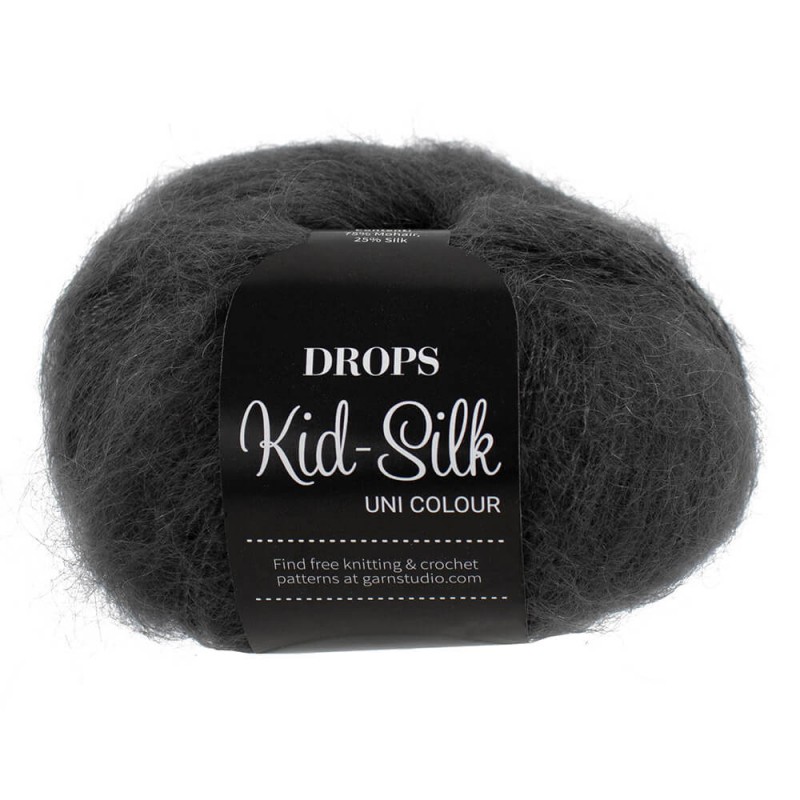 Kid Mohair and Silk Yarn, DROPS kid silk, 0.9 Oz, Lace yarn, Many colors