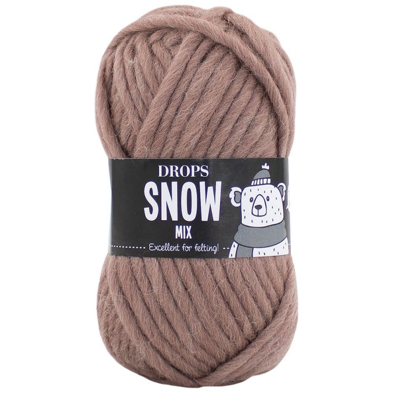 Chunky wool yarn, Big yarn, Bulky yarn, DROPS SNOW, Felting yarn, Winter  yarn