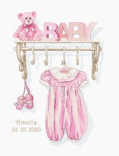 B1175 Baby girl birth copy